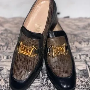 Gucci | Shoes | Gucci Ebal Horsebit Lizardembossed Leather